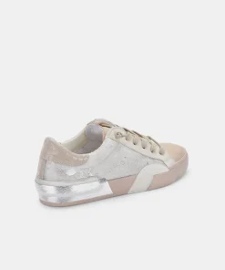 Zina Sneakers Dune Metallic Calf Hair