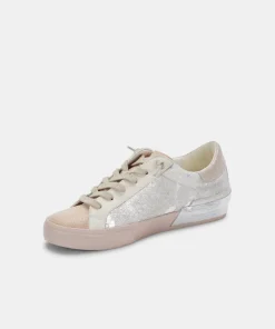 Zina Sneakers Dune Metallic Calf Hair