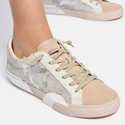 Zina Sneakers Dune Metallic Calf Hair