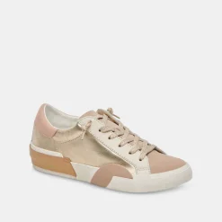 Zina Sneakers Gold Leather