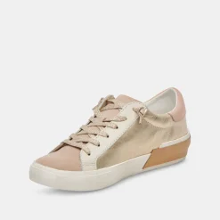 Zina Sneakers Gold Leather