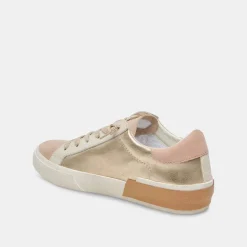 Zina Sneakers Gold Leather