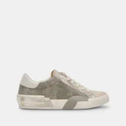 Zina Sneakers Granite Metallic Suede