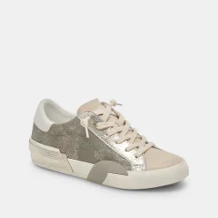 Zina Sneakers Granite Metallic Suede