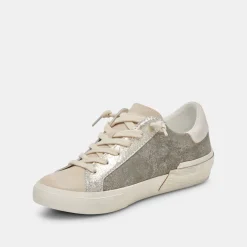 Zina Sneakers Granite Metallic Suede