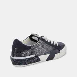 Zina Sneakers Gunmetal Leather