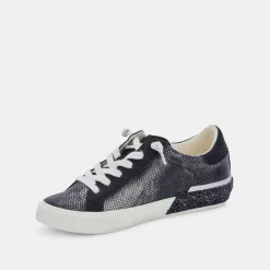 Zina Sneakers Gunmetal Leather