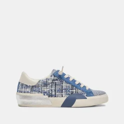 Zina Sneakers Navy Multi Woven