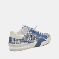 Zina Sneakers Navy Multi Woven