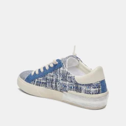 Zina Sneakers Navy Multi Woven