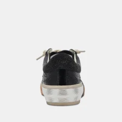 Zina Sneakers Onyx Embossed Leather