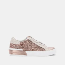 Zina Sneakers Rose Gold Glitter