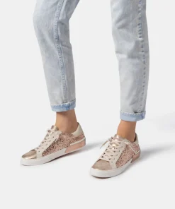 Zina Sneakers Rose Gold Glitter