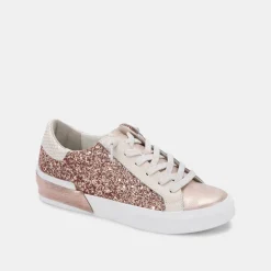 Zina Sneakers Rose Gold Glitter