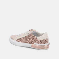 Zina Sneakers Rose Gold Glitter