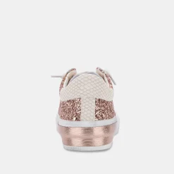 Zina Sneakers Rose Gold Glitter