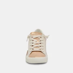 Zina Sneakers Sand Embossed Leather