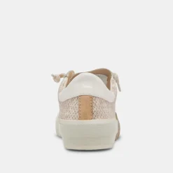 Zina Sneakers Sand Embossed Leather