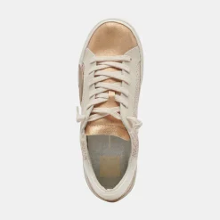 Zina Sneakers Sand Embossed Leather