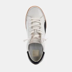 Zina Sneakers White Black Leather