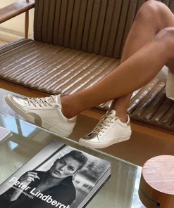 Zina Sneakers White Gold Leather