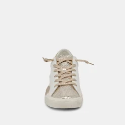 Zina Sneakers White Gold Leather