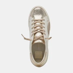 Zina Sneakers White Gold Leather