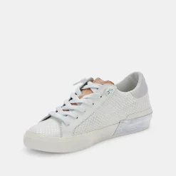 Zina Sneakers White Natural Leather