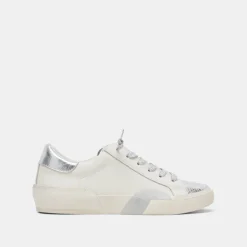 Zina Sneakers White Silver Leather