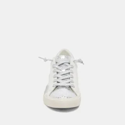 Zina Sneakers White Silver Leather
