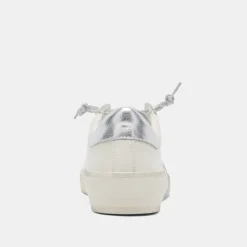 Zina Sneakers White Silver Leather