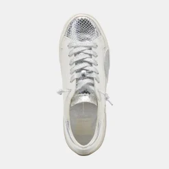 Zina Sneakers White Silver Leather