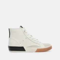 Zohara Sneakers White Black Leather