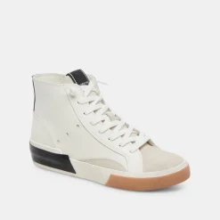 Zohara Sneakers White Black Leather