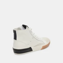 Zohara Sneakers White Black Leather