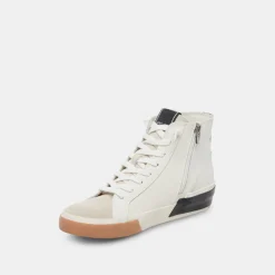 Zohara Sneakers White Black Leather