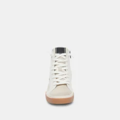 Zohara Sneakers White Black Leather