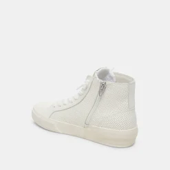 Zohara Sneakers White Perforated Leather