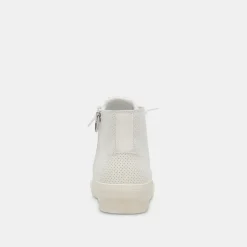 Zohara Sneakers White Perforated Leather