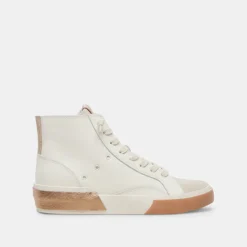 Zohara Sneakers White Tan Leather