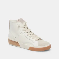 Zohara Sneakers White Tan Leather