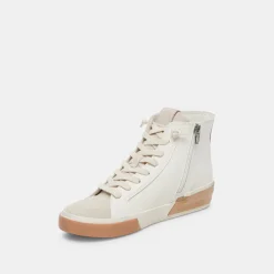 Zohara Sneakers White Tan Leather
