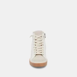 Zohara Sneakers White Tan Leather