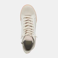 Zohara Sneakers White Tan Leather